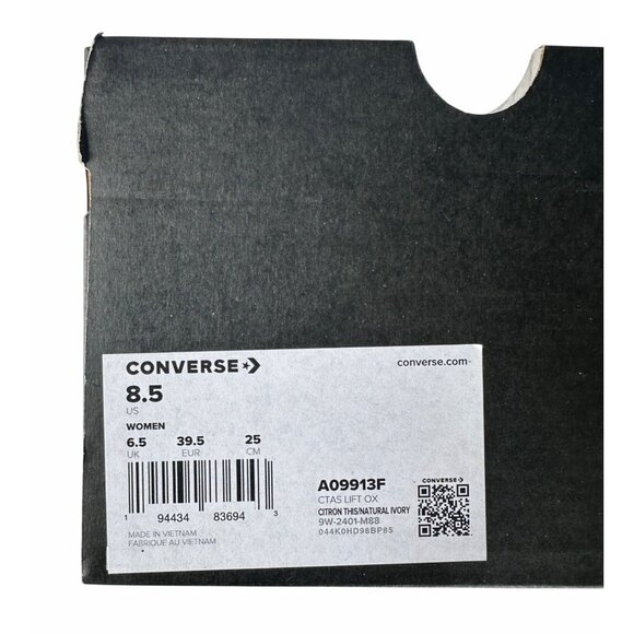 ⭐Converse Chuck Taylor All Star Lift Platform Low 8.5 Womens Shoes Green A09913F - Picture 14 of 15